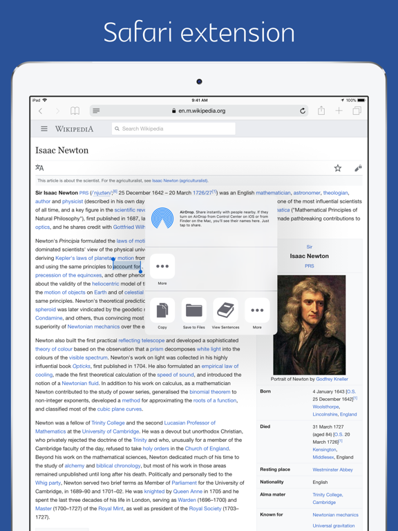 English Sentence Dictionary iPad Screenshots