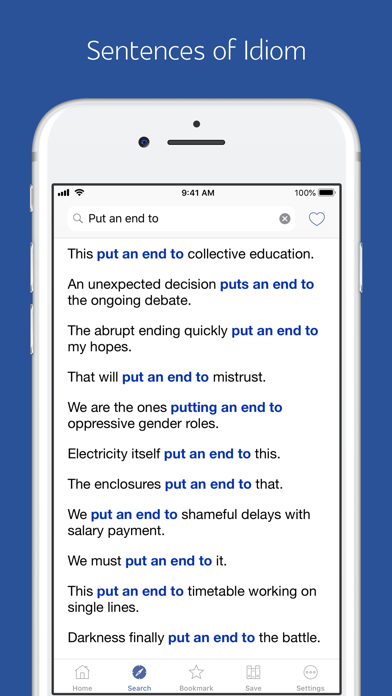 English Sentence Dictionary Screenshots