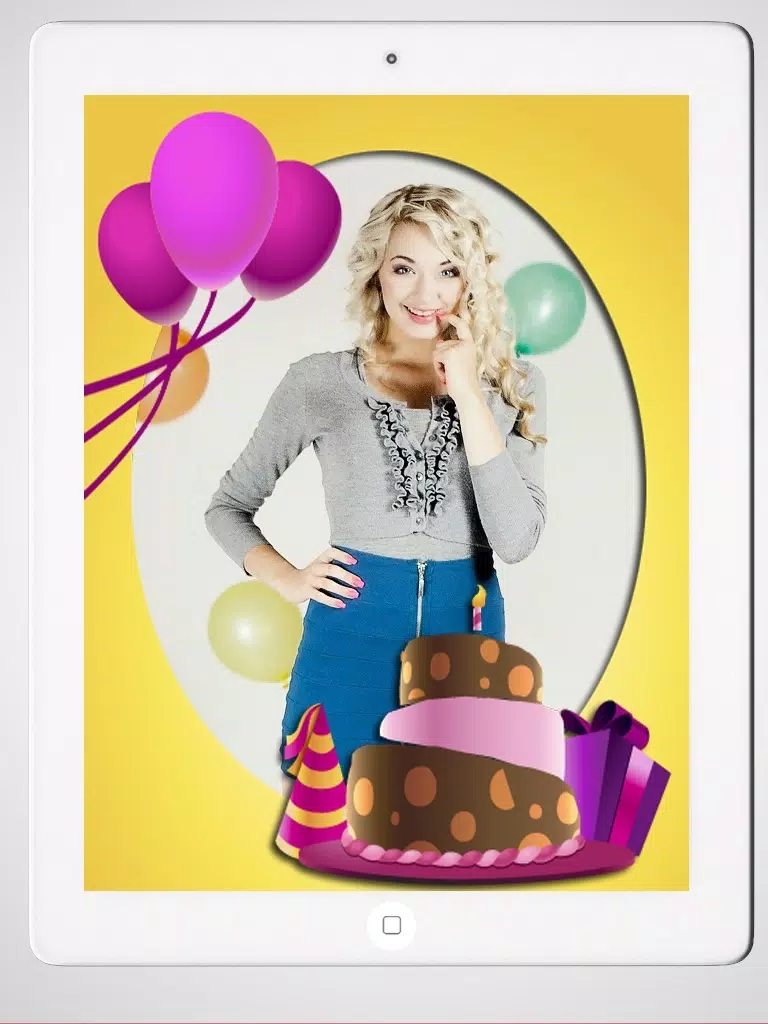 Create birthday cards and design birthday postcards to wish a happy birthday - Premium iPad Screenshots