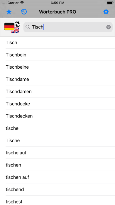 PRO - German Dictionary Screenshots