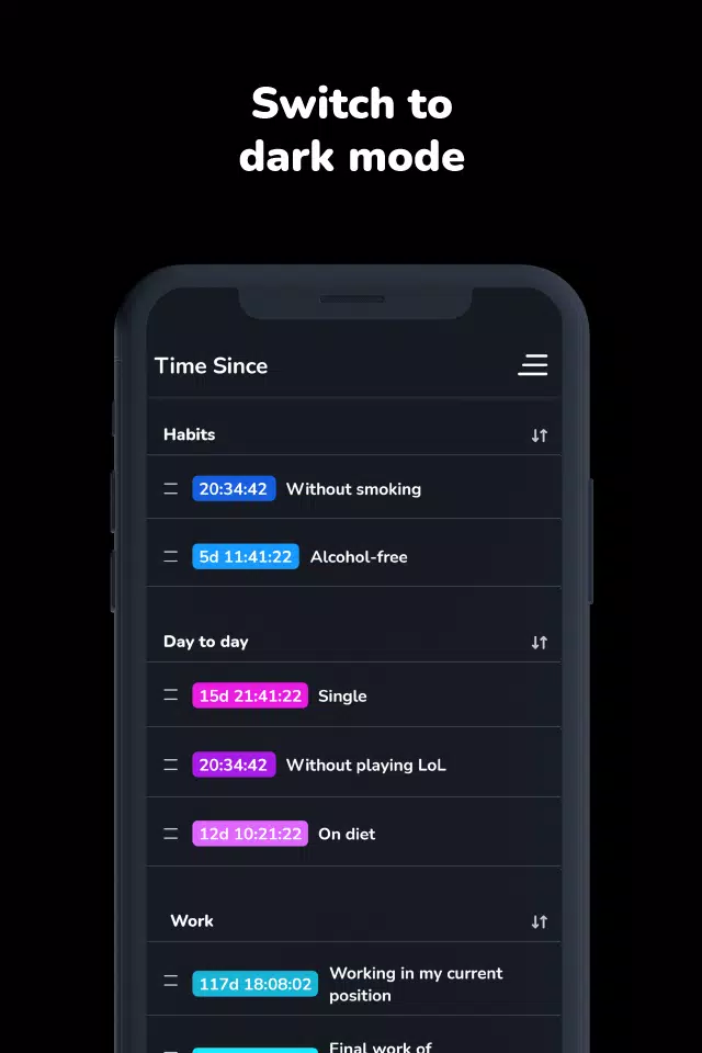 Time Since: Multi time counter Screenshots