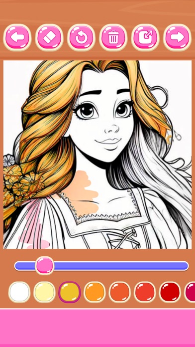 Rapunzel coloring game & paint Screenshots
