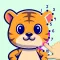 Connect and paint animal draws