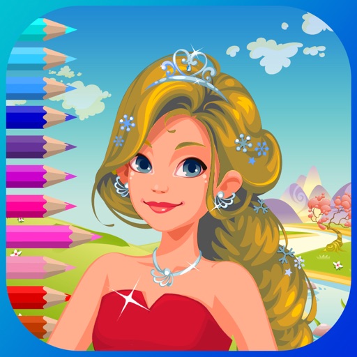 Princess coloring books game Princess coloring books game