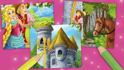 Magic Princess Coloring Book. Screenshots