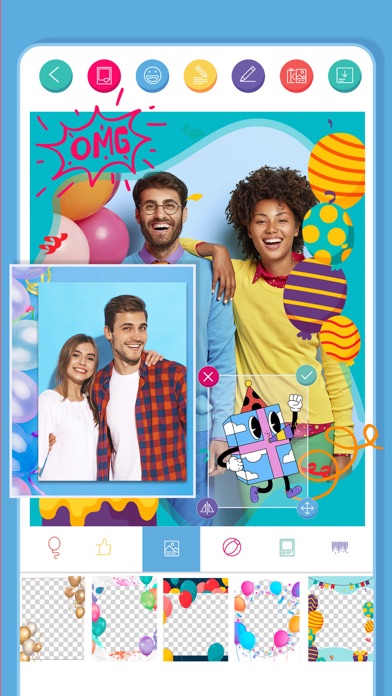 Birthday Frames Photo Editor . Screenshots