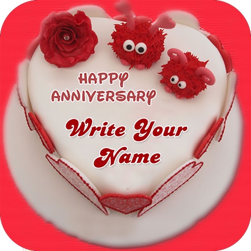 Name On Anniversary Cake Name On Anniversary Cake
