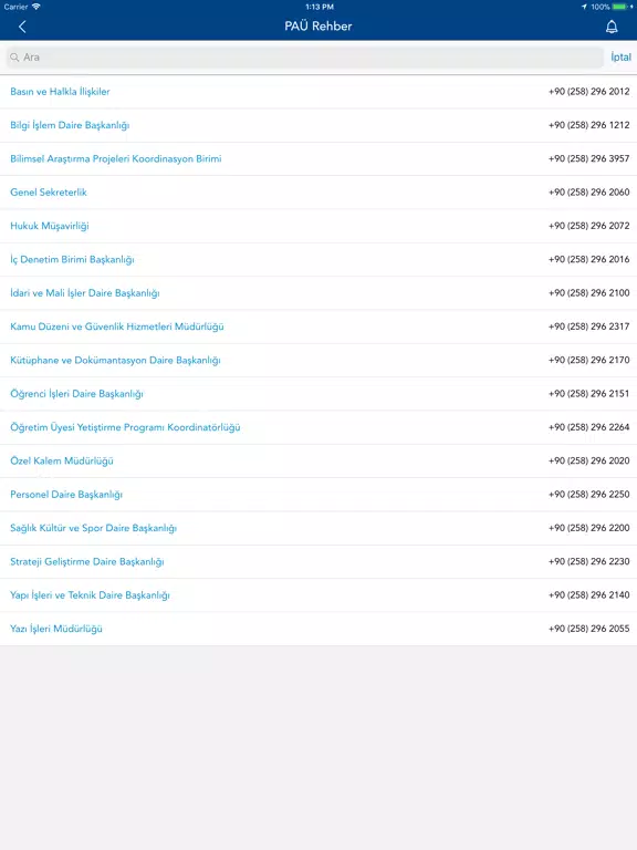 Pau Mobil iPad Screenshots
