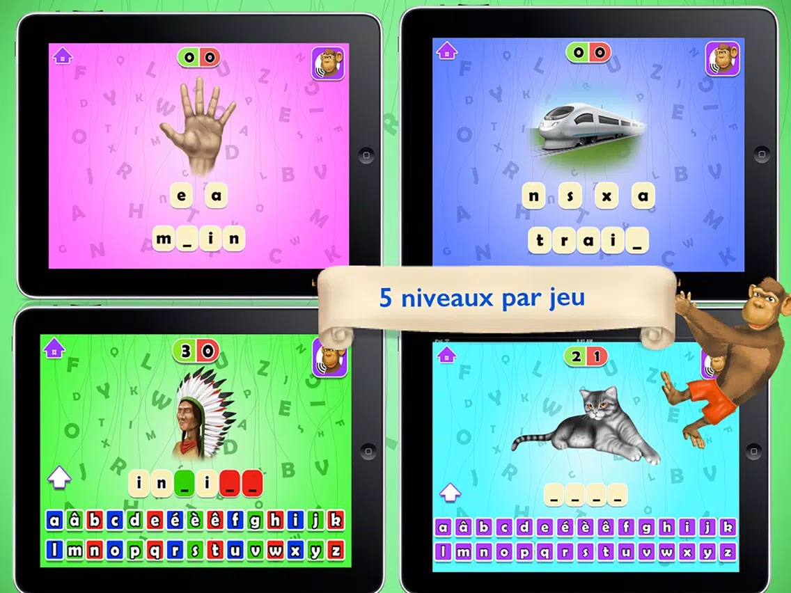 Apprendre l' alphabet, lire et ecrire iPad Screenshots