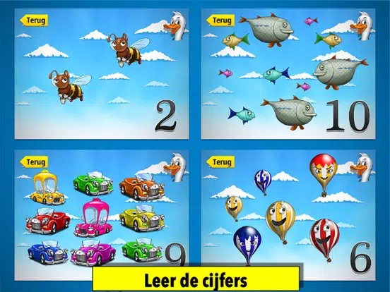 spelletjes voor kleuters : de cijfers iPad Screenshots
