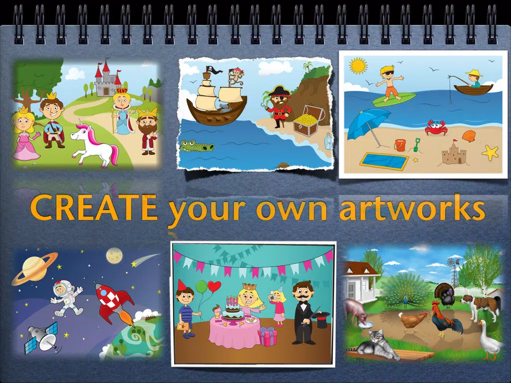 Sticker Book for Kids Free iPad Screenshots