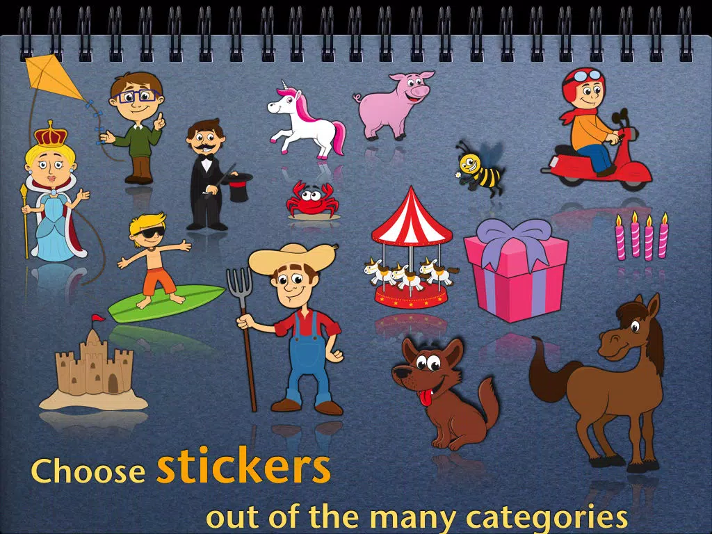 Sticker Book for Kids Free iPad Screenshots