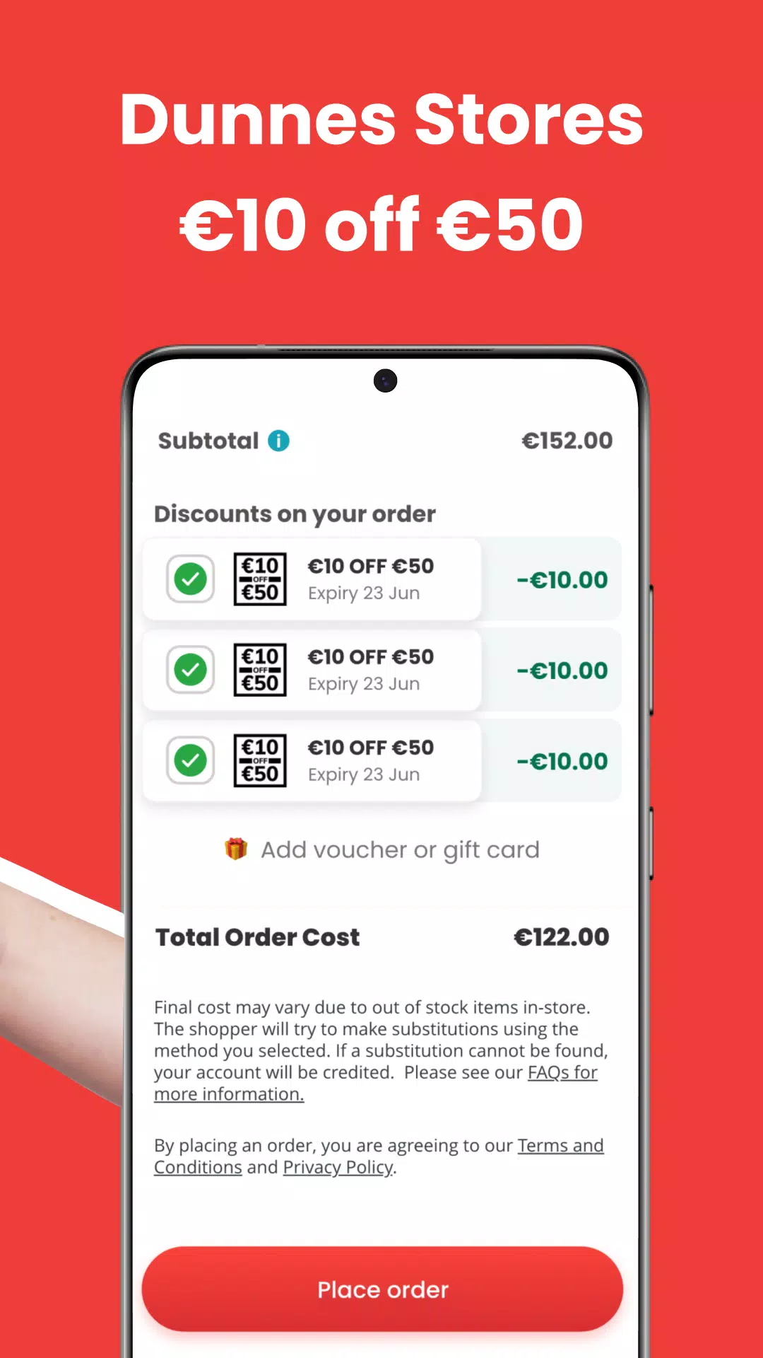 buymie:Dunnes Grocery Delivery Screenshots