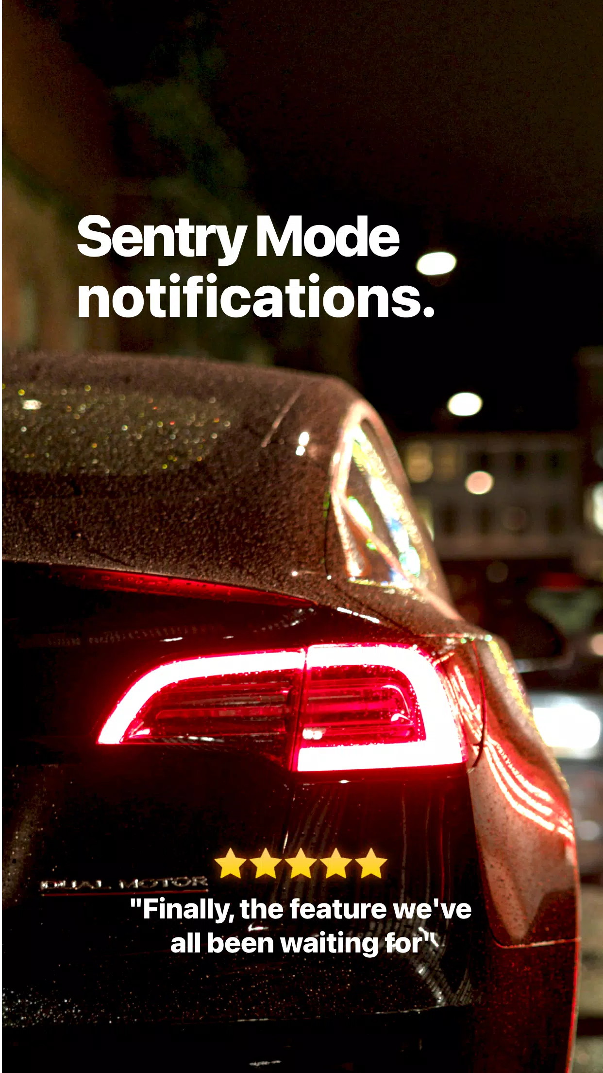Sentry Pro—Tesla Notifications Screenshots