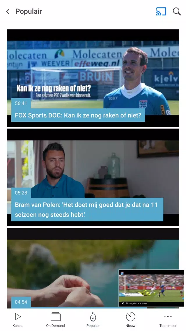 PEC Zwolle TV Screenshots
