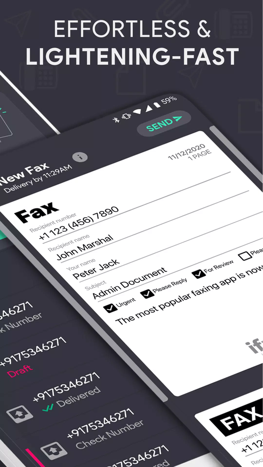 Send Fax plus Receive Faxes Screenshots