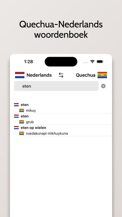 صور Quechua-Nederlands woordenboek