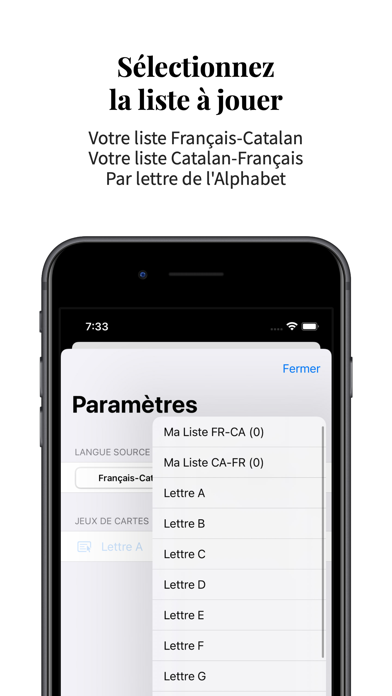 Vocabulaire Catalan-Français Screenshots
