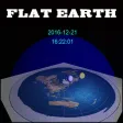 flat earth digital 3D clock