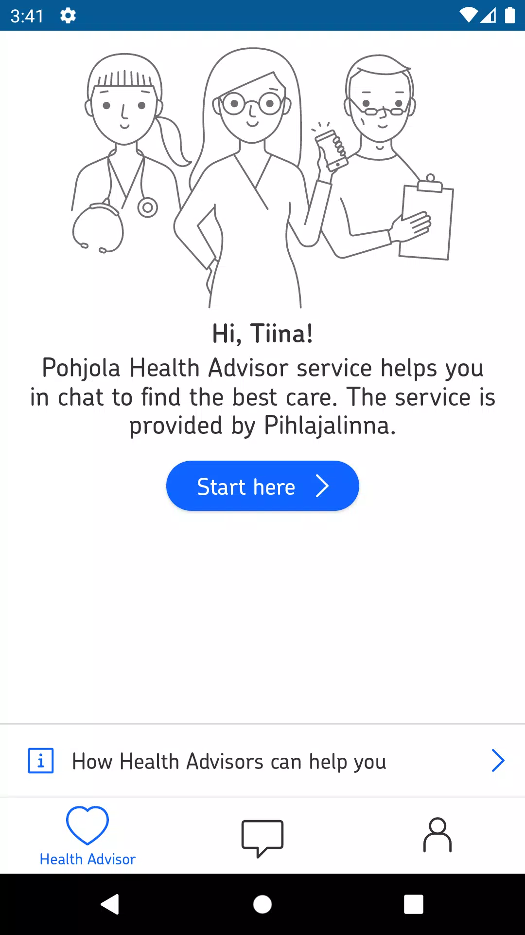 Pohjola Health Advisor Screenshots