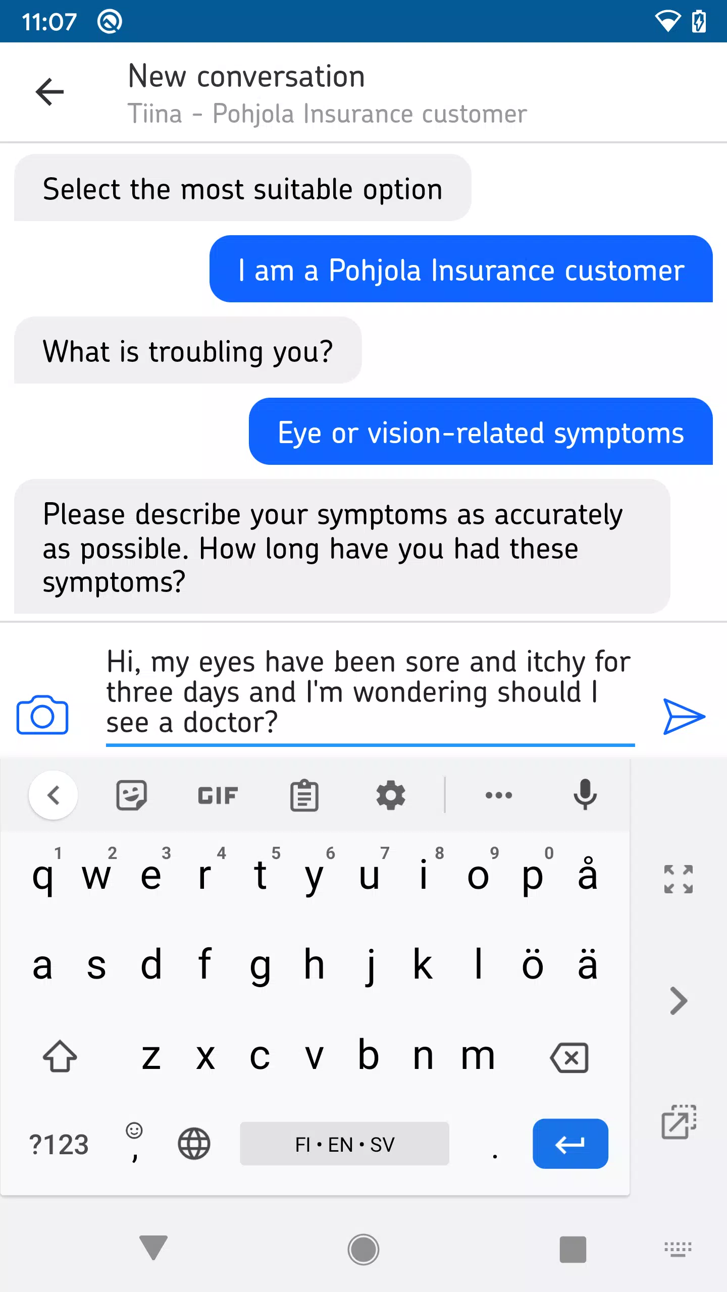 Pohjola Health Advisor Screenshots