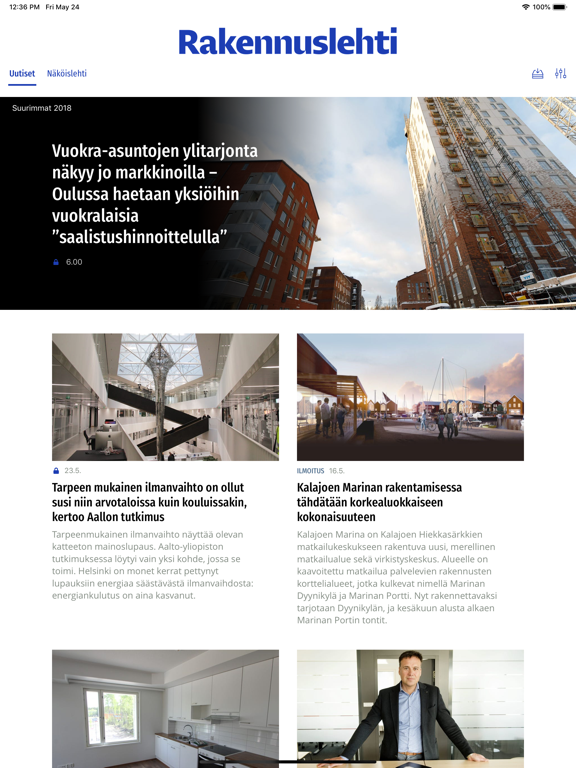 Rakennuslehti iPad Screenshots