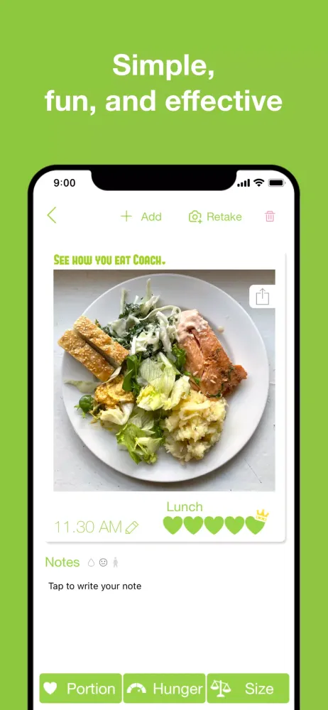 My Plate Coach See How You Eat Screenshots