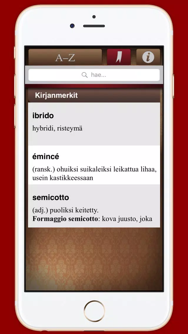 It-fi gastronominen sanakirja Screenshots