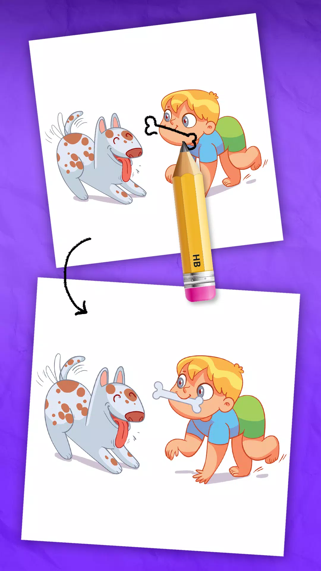 Draw one part - Puzzle game Screenshots