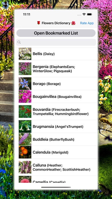 Flowers Dictionary with Images Screenshots