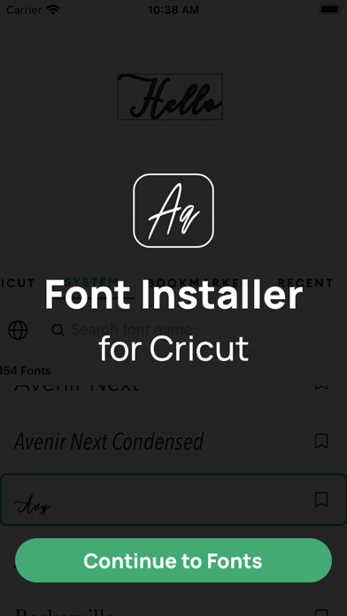 Font Installer for Cricut Screenshots