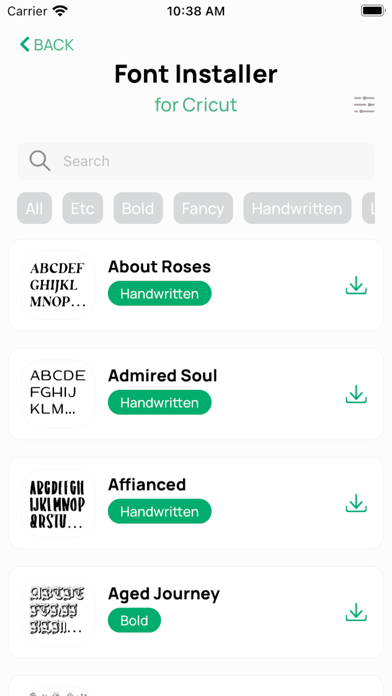 Font Installer for Cricut Screenshots