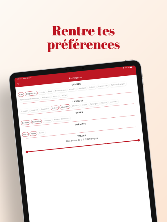 Booklink iPad Screenshots