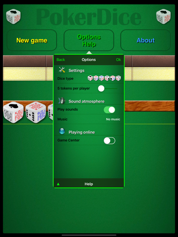 Dice game : Poker Dice iPad Screenshots