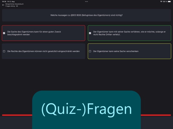 Tangkapan skrin §34a Sachkunde iPad