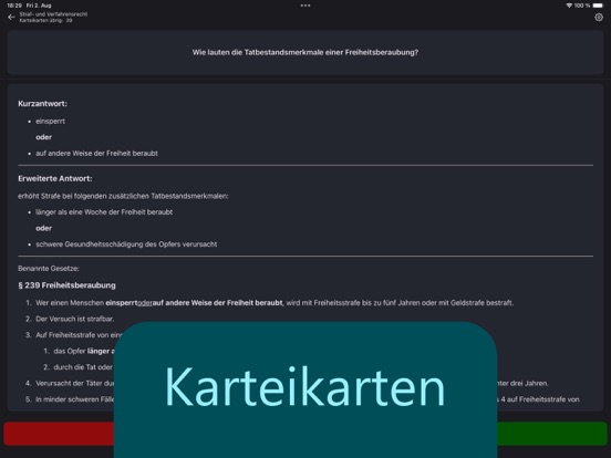 Tangkapan skrin §34a Sachkunde iPad