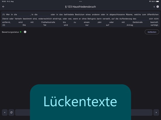 Tangkapan skrin §34a Sachkunde iPad