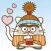 Daruma Cat Exclamation Stecker