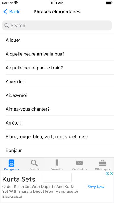 Tangkapan layar French to English using AI