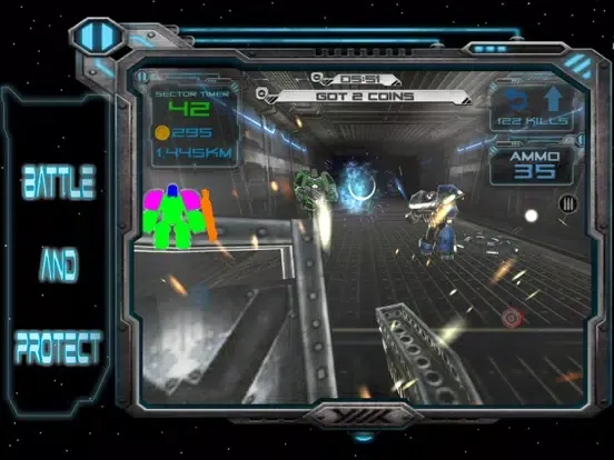 Robotic Wars sci-fi FPS Shooter with lots of guns iPad  Screenshots