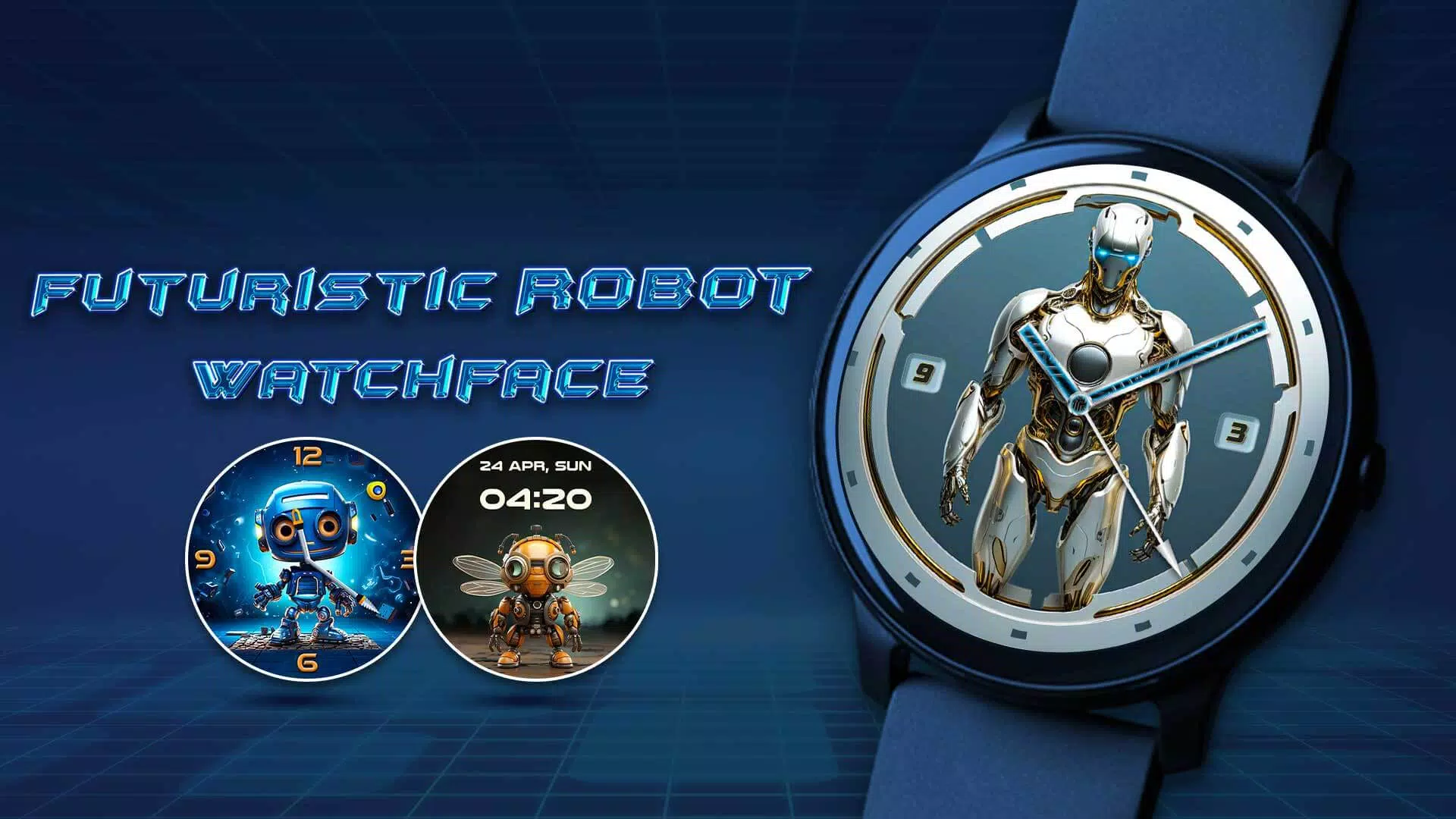Futuristic Robot Watch Faces Screenshots
