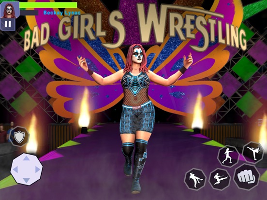 ภาพหน้าจอของ Bad Girls Wrestling Games 2025 iPad 