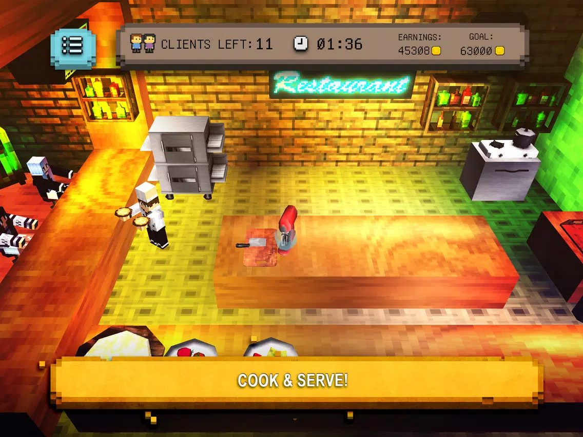 Capturas de pantalla de Blocky Pizza: Cooking Sim iPad 