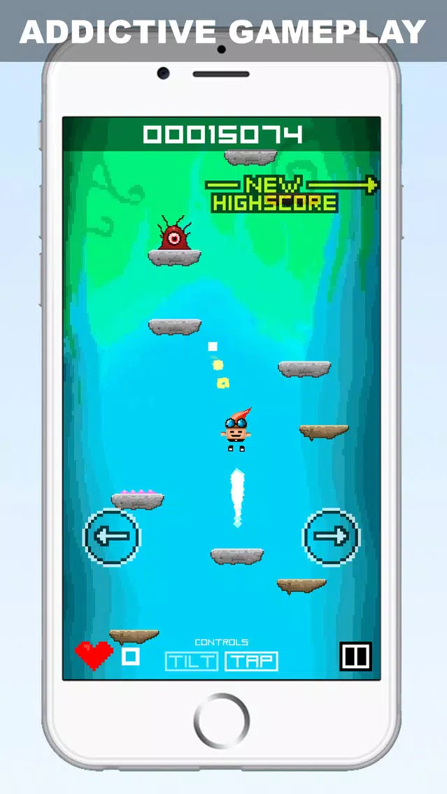 Pixel Hero Jumping Games - Jetpack Heroes Adventure Quest with Jump Shooting Survival سکرین شاٹس