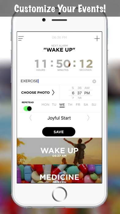 Event Reminder Alarm - Task Timer Countdown with Calendar Days Planner and To Do List Manager Screenshots