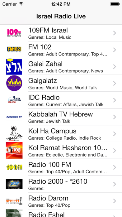 Israel Radio Live Player (Jerusalem / Hebrew / Arabic / دولة إِسرائيل / العربية / רדיו יִשְׂרָאֵל راديو) Screenshots