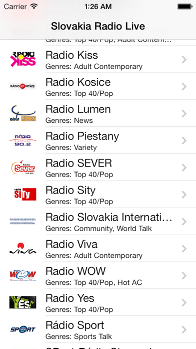 Slovakia Radio Live Player (Slovak / Slovensko) Screenshots