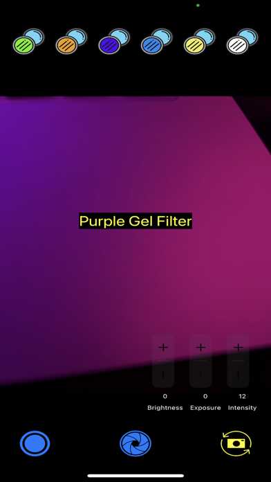 Gel Filter Cam Screenshots