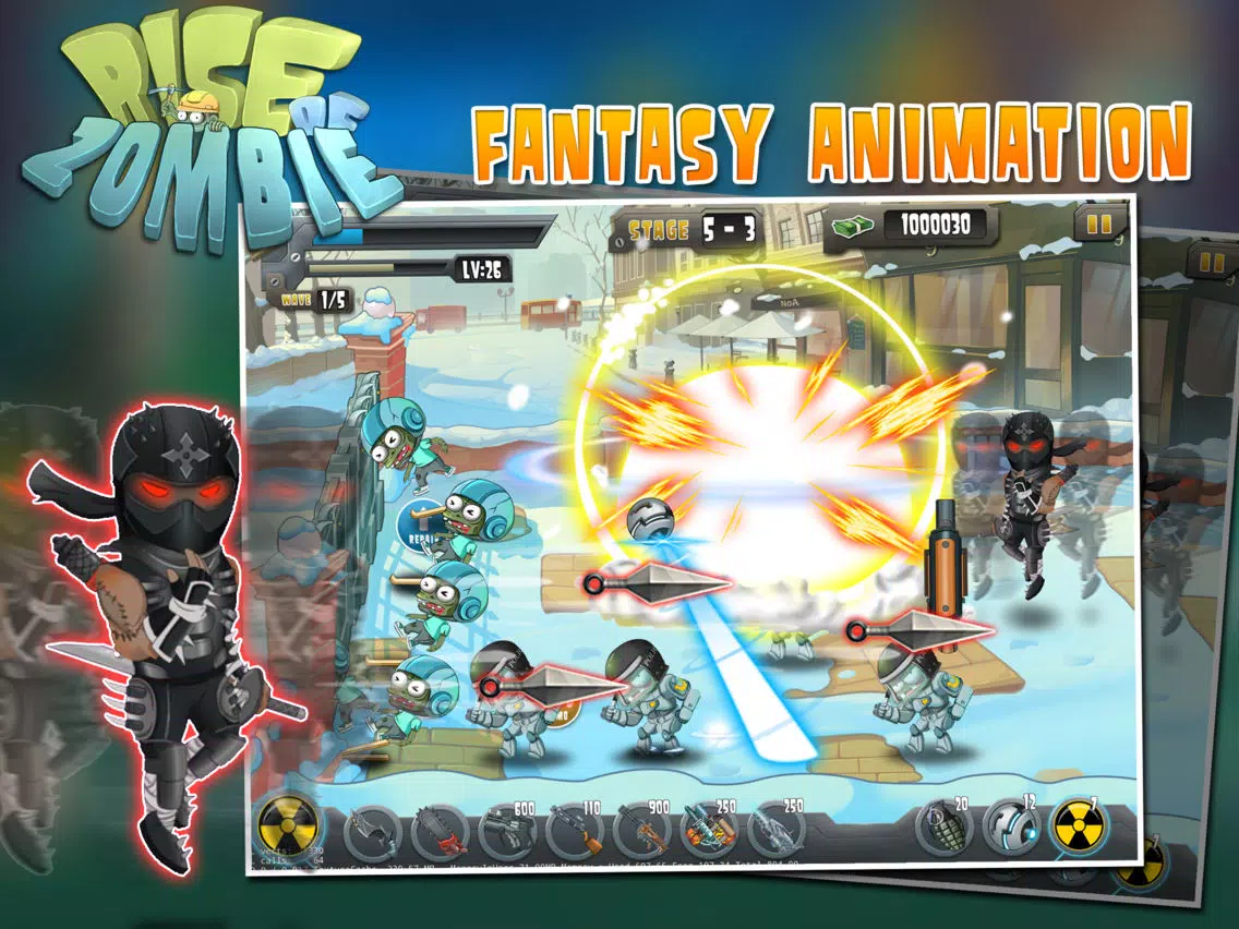 Capturas de tela do Rise of Zombie - City Defense iPad 