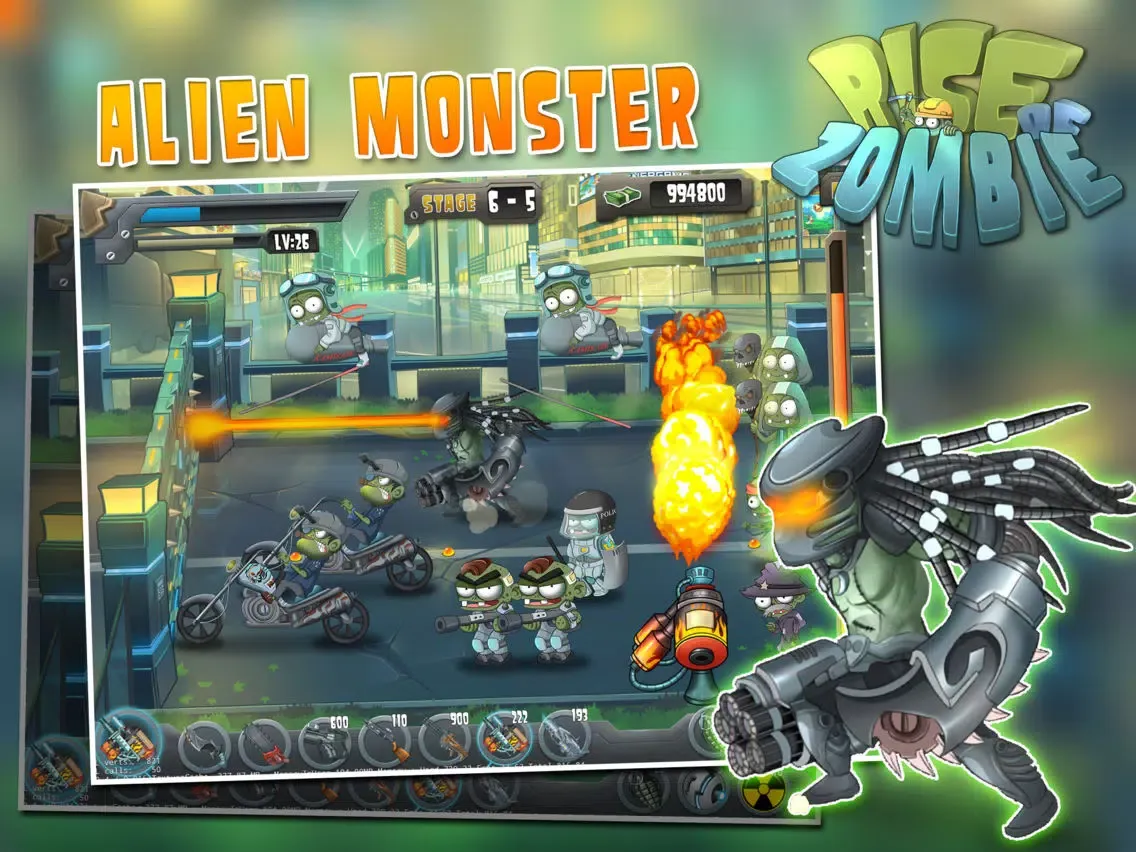 Rise of Zombie - City Defense iPad Screenshots
